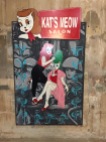 Local Artist Painting in Kat's Meow Salon
